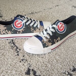 Camo Canvas Loafers with Team Logo